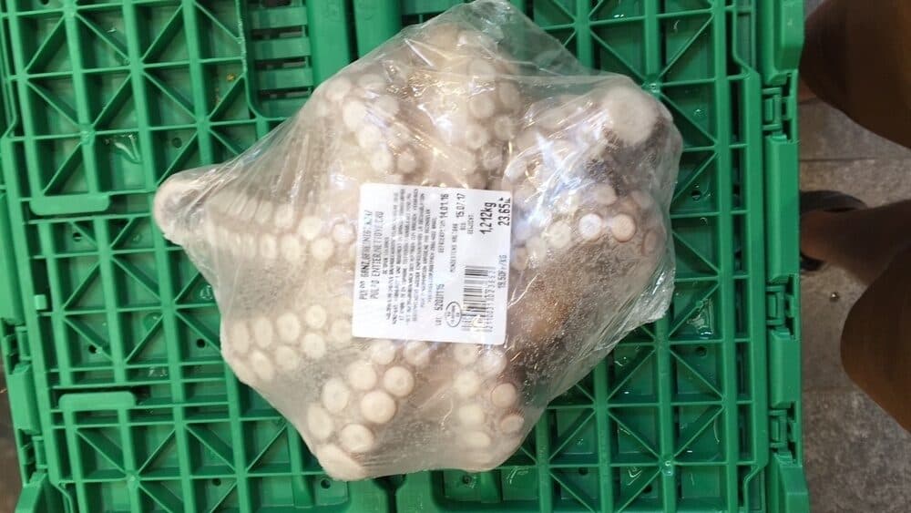 Open Food Facts Pulpo entier nettoyé, cru packshot