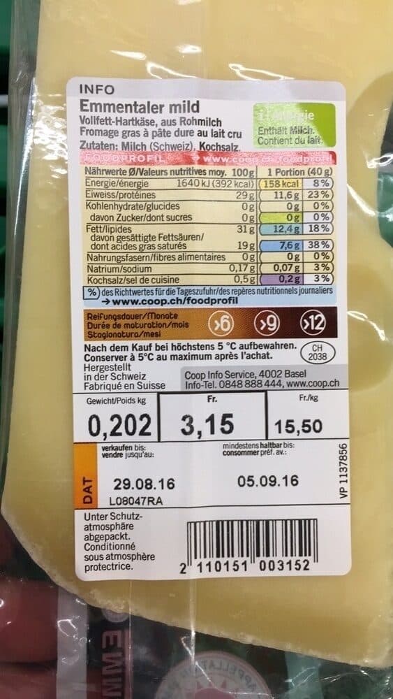 Coop Qualité & Prix Emmentaler Doux packshot