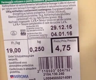 Migros Vacherin Fribourgeois packshot