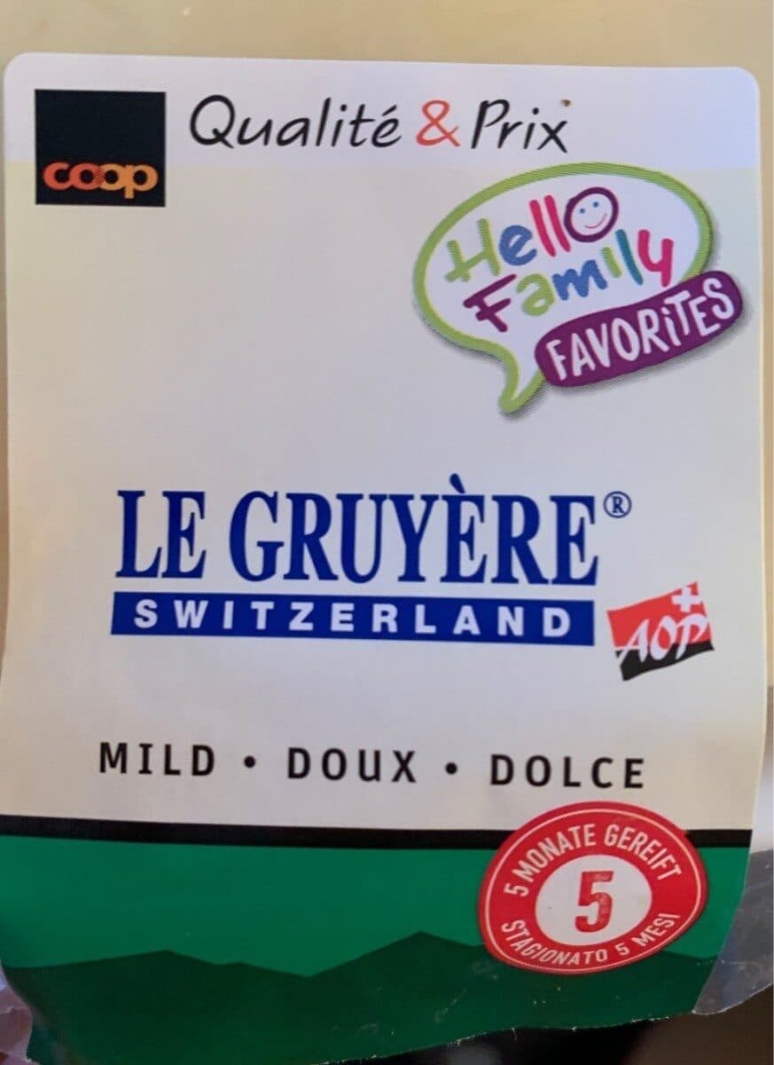 Coop Le gruyère packshot