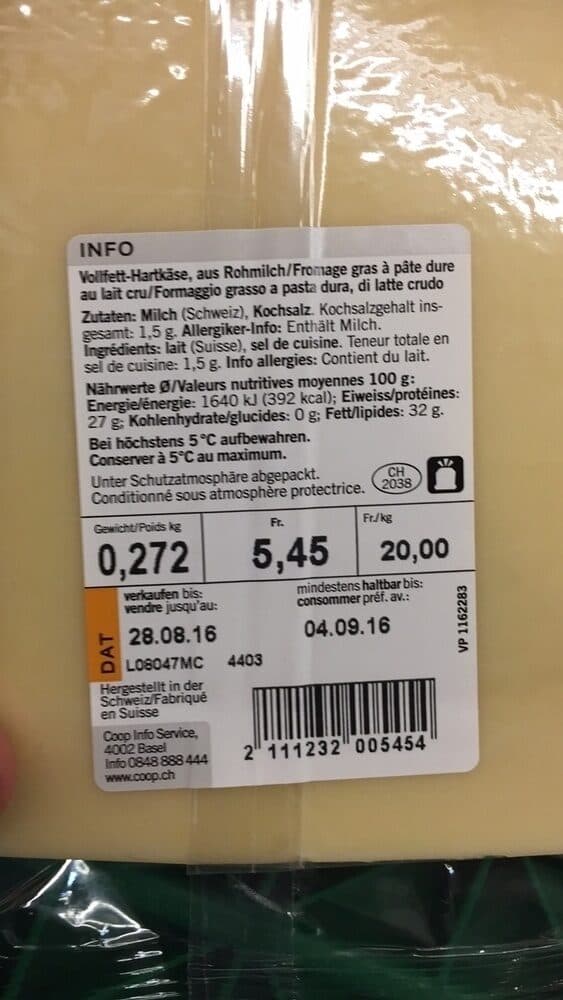 Coop Qualité & Prix Le Gruyère Surchoix packshot