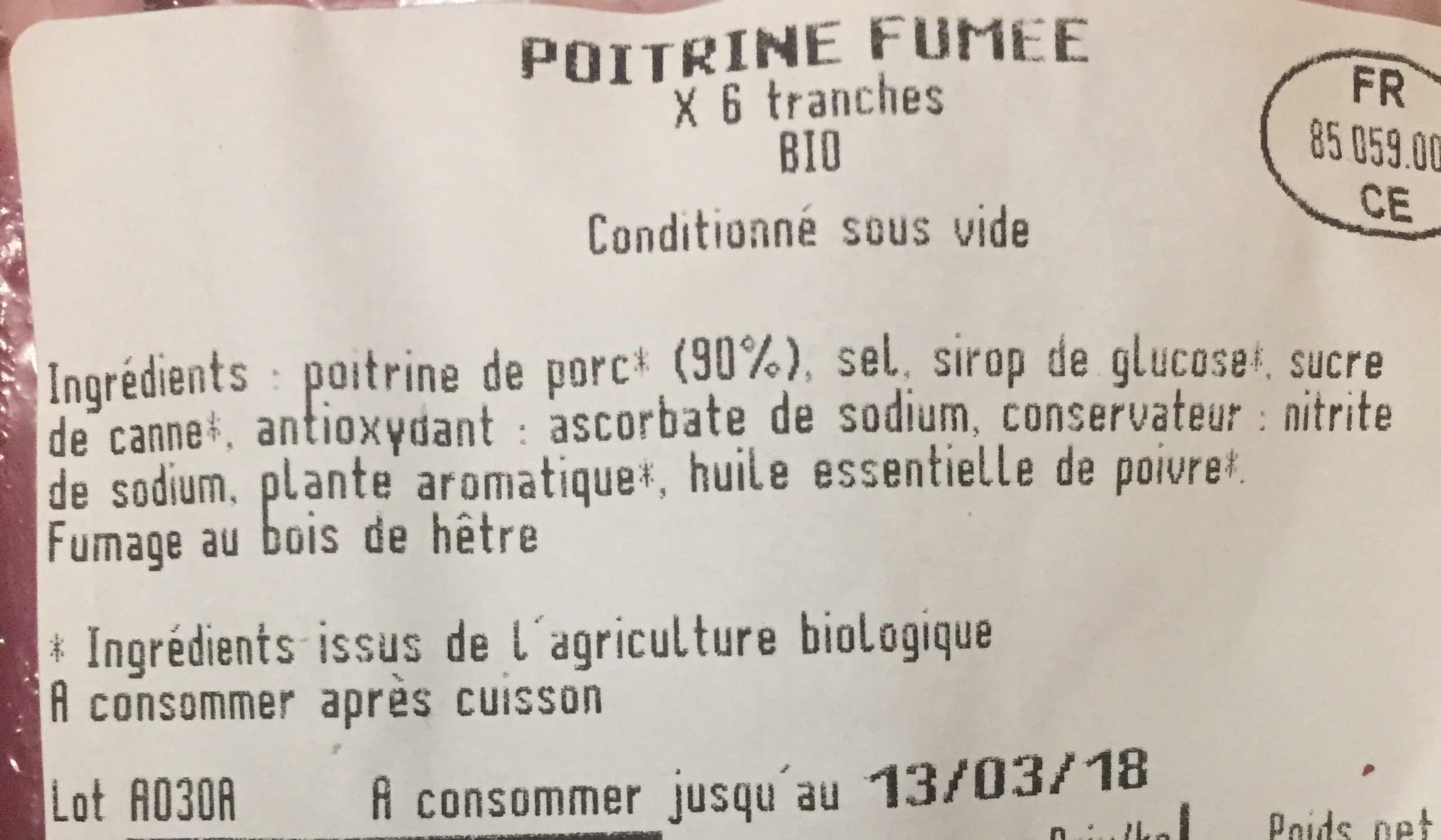 La Vie Claire Poitrine fumée packshot
