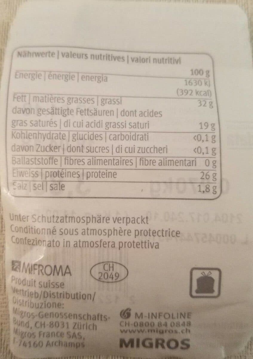 Appenzeller Käse packshot