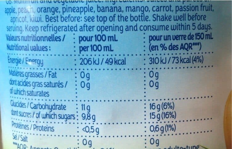 Open Food Facts Le pur jus 100% fruits pressés packshot