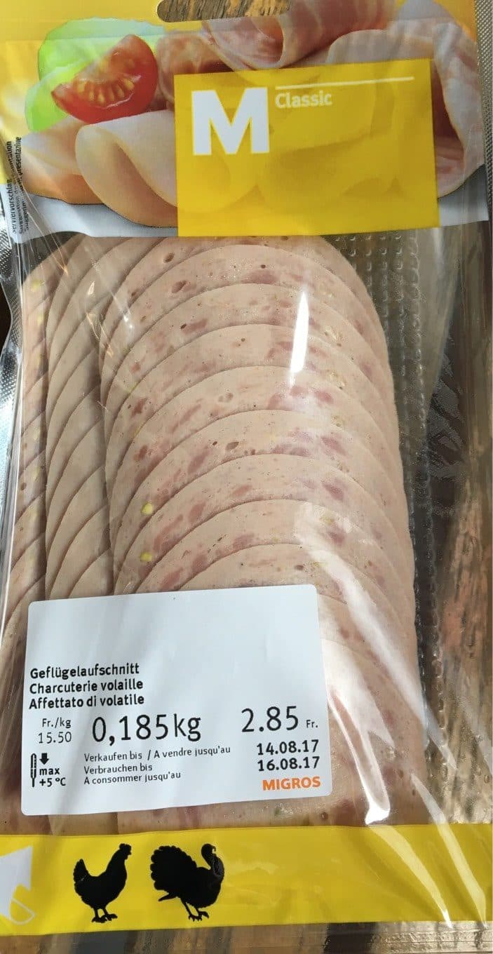 Migros Charcuterie de volaille packshot