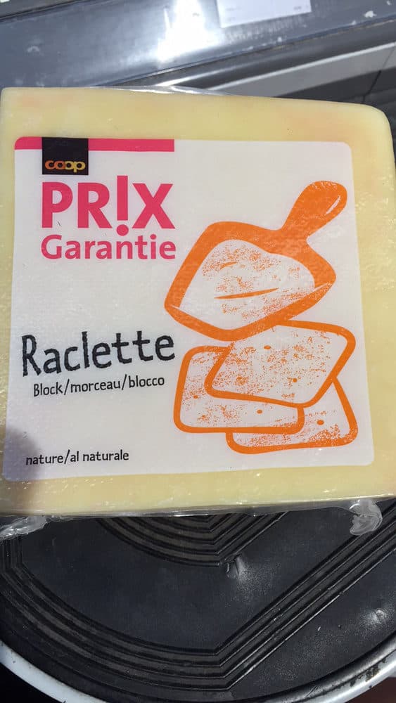 COOP Prix Garantie Raclette morceau packshot