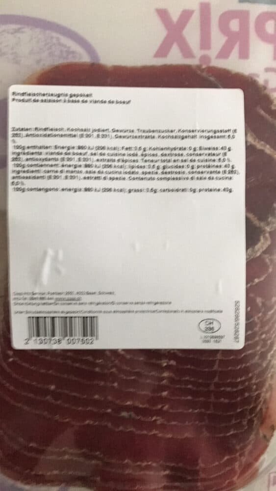 Prix Garantie Trockenfleisch packshot