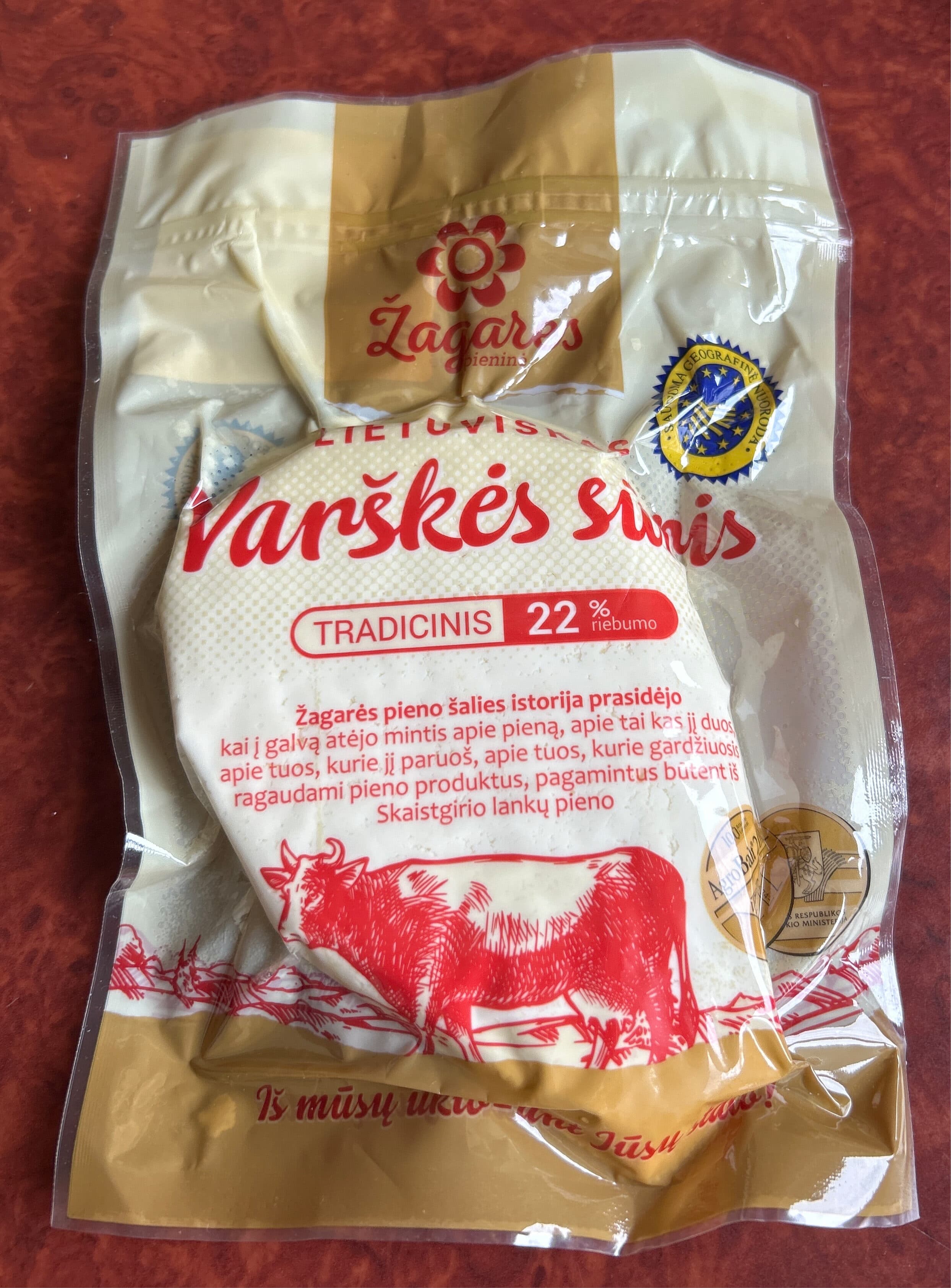 Žagarės pieninė Lietuviškas varškės sūris packshot