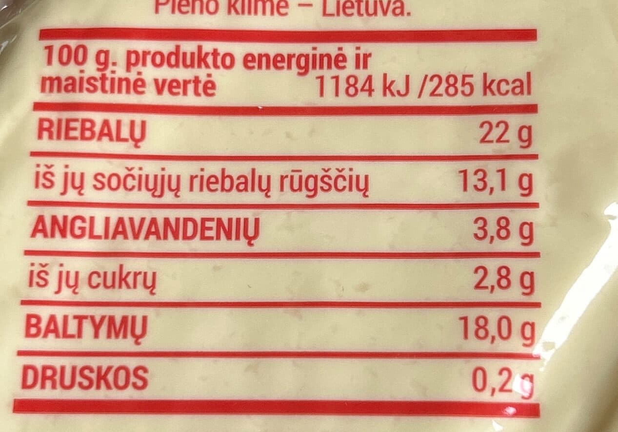 Žagarės pieninė Lietuviškas varškės sūris packshot