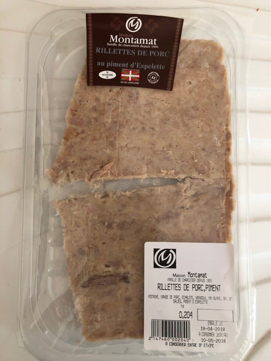 Open Food Facts Rillettes au piment d'Espelette packshot