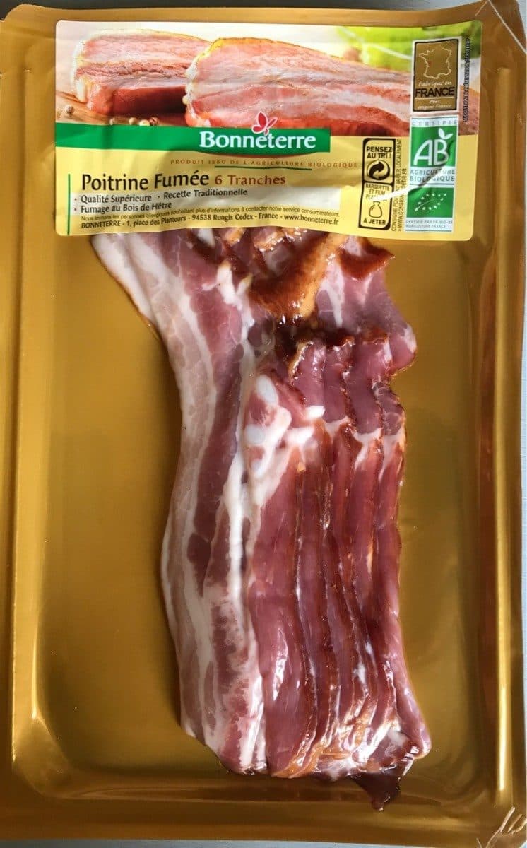 Open Food Facts Poitrine fumée 6 tranches packshot