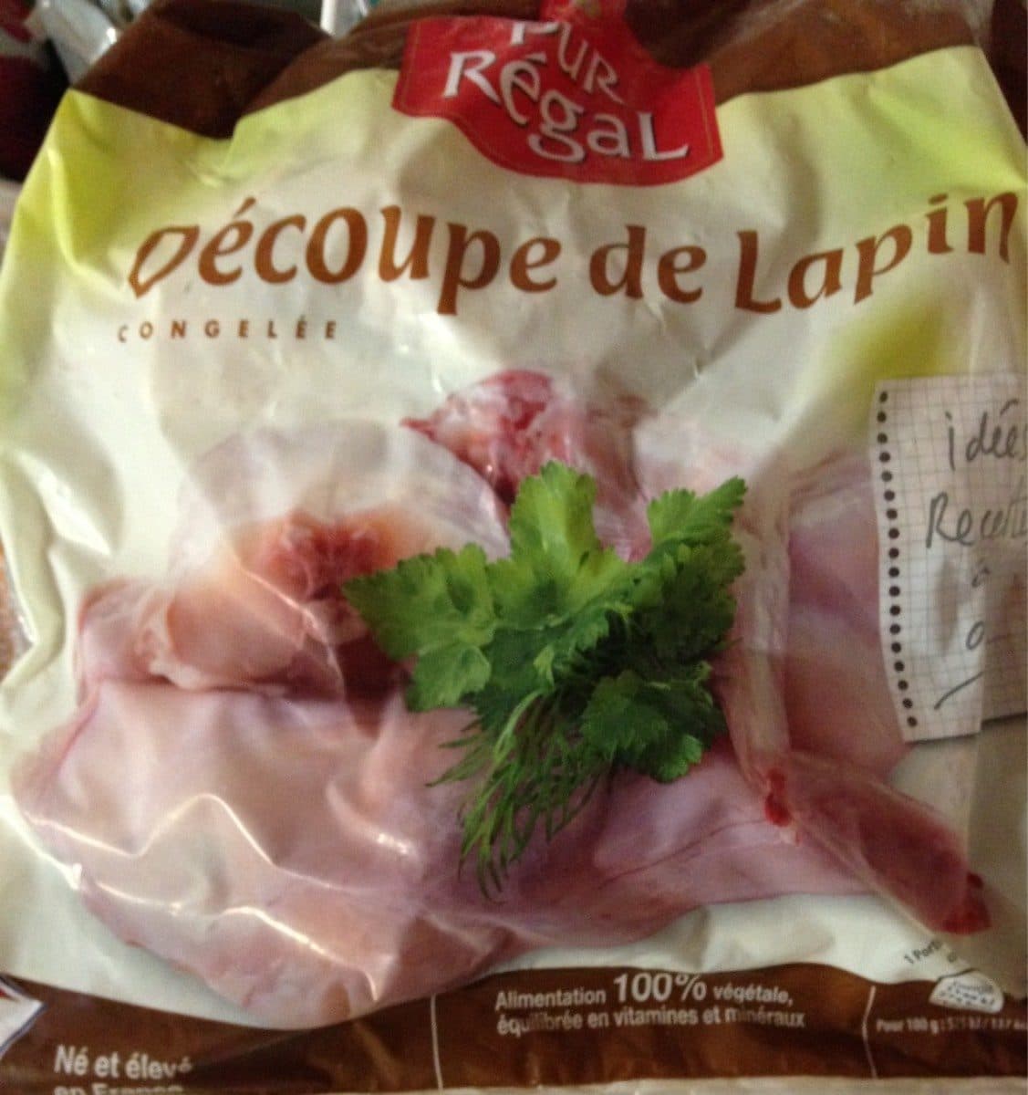 Open Food Facts Decoupe de lapin packshot