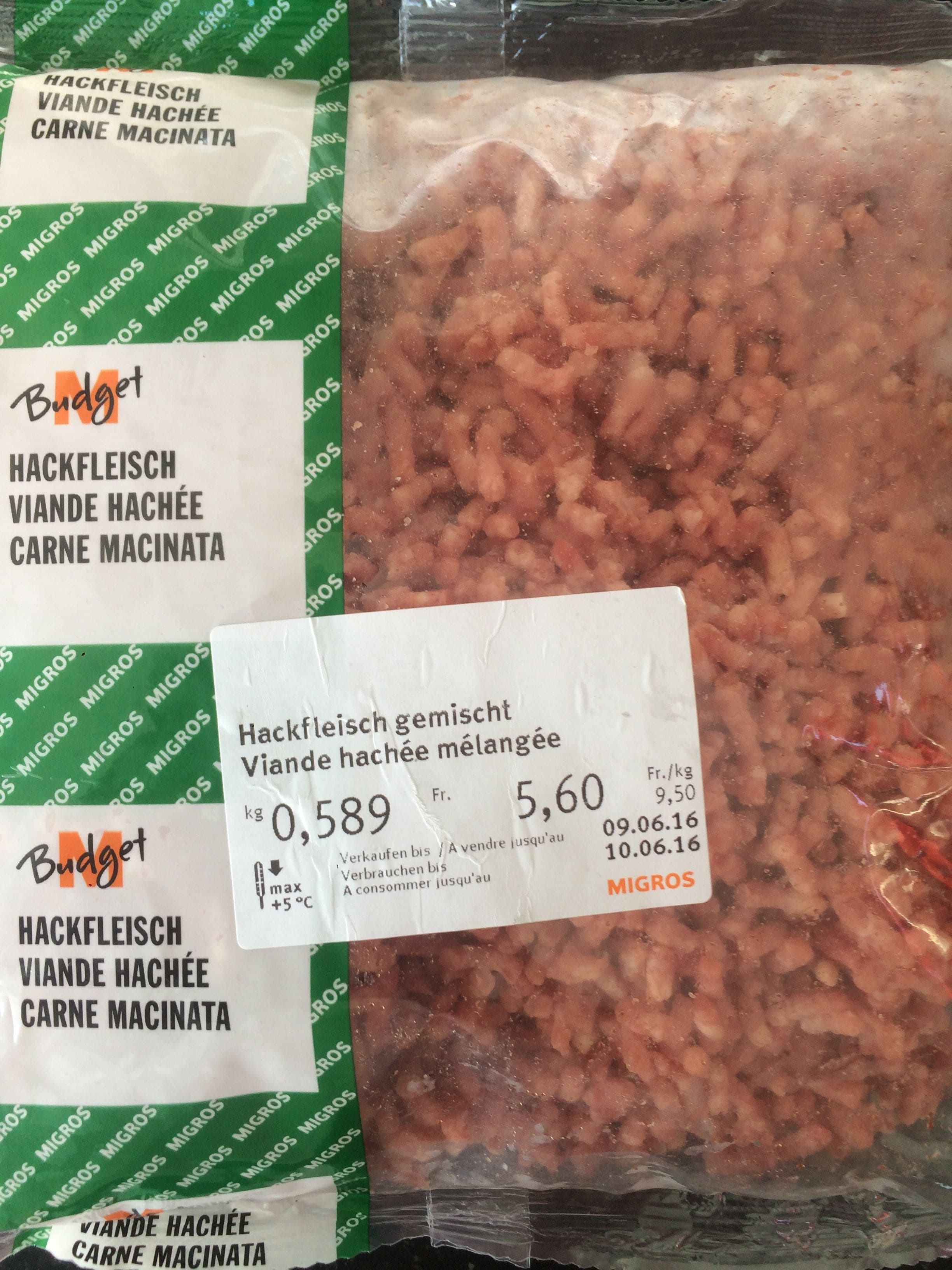 Migros Viande Hachée Mélangée packshot