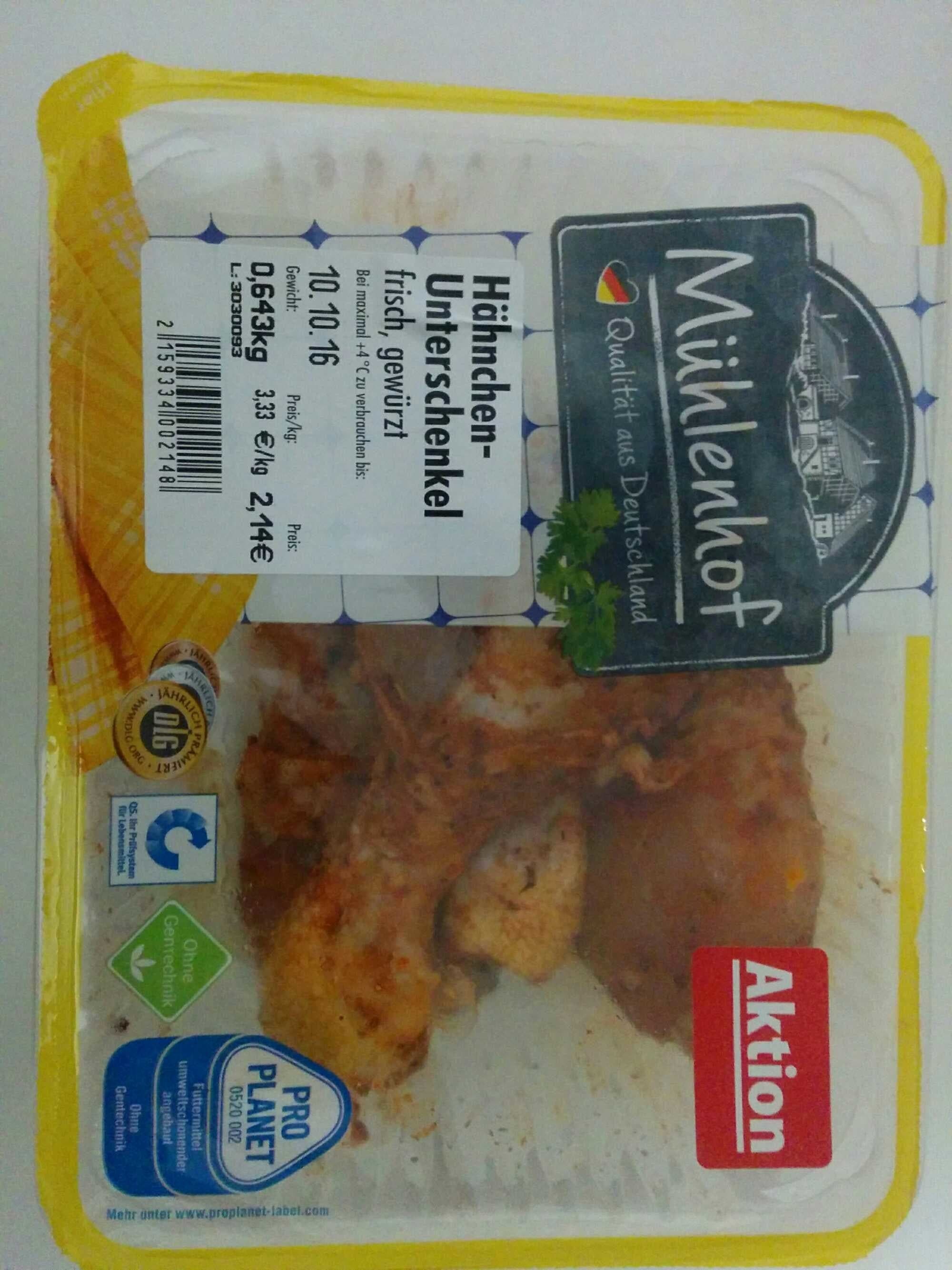 Mühlenhof Hähnchen-Unterschenkel packshot