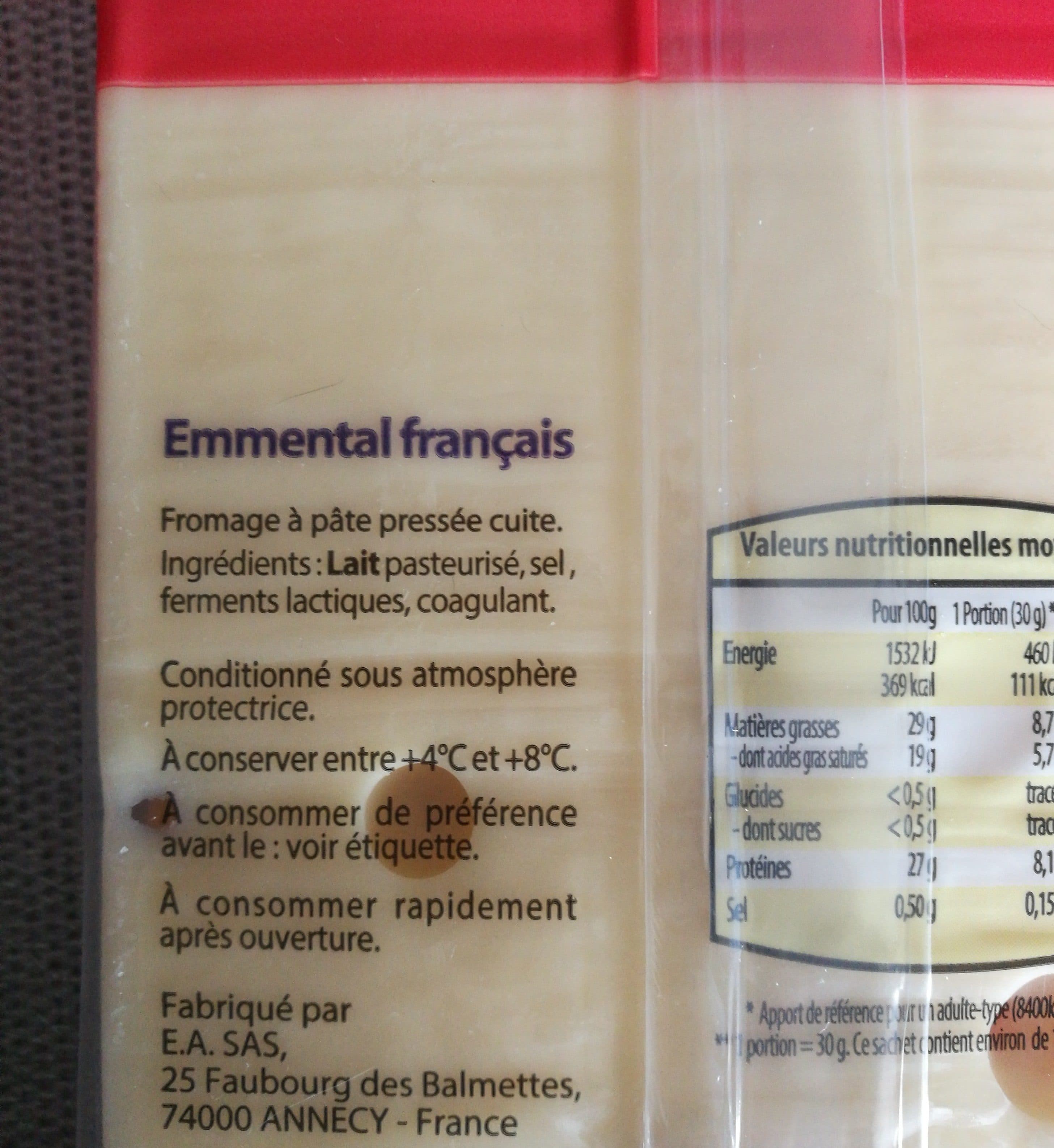 Le Cavalier Emmental français packshot