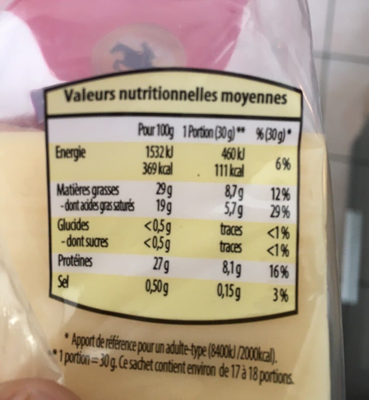 Le Cavalier Gruyere packshot
