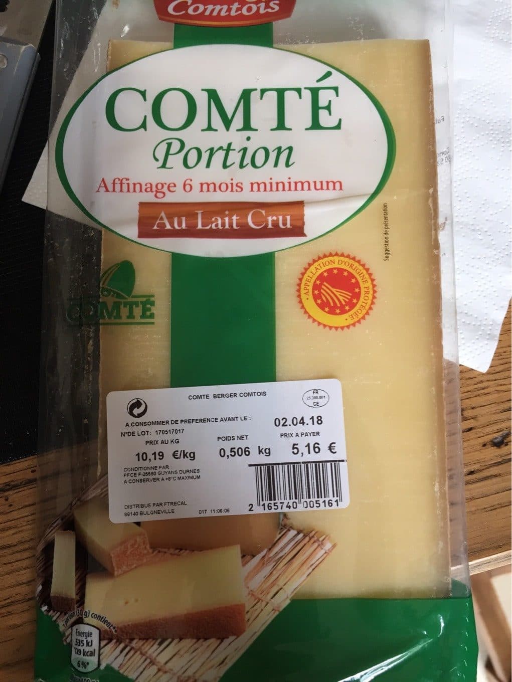 Le Berger Comtois Comté packshot