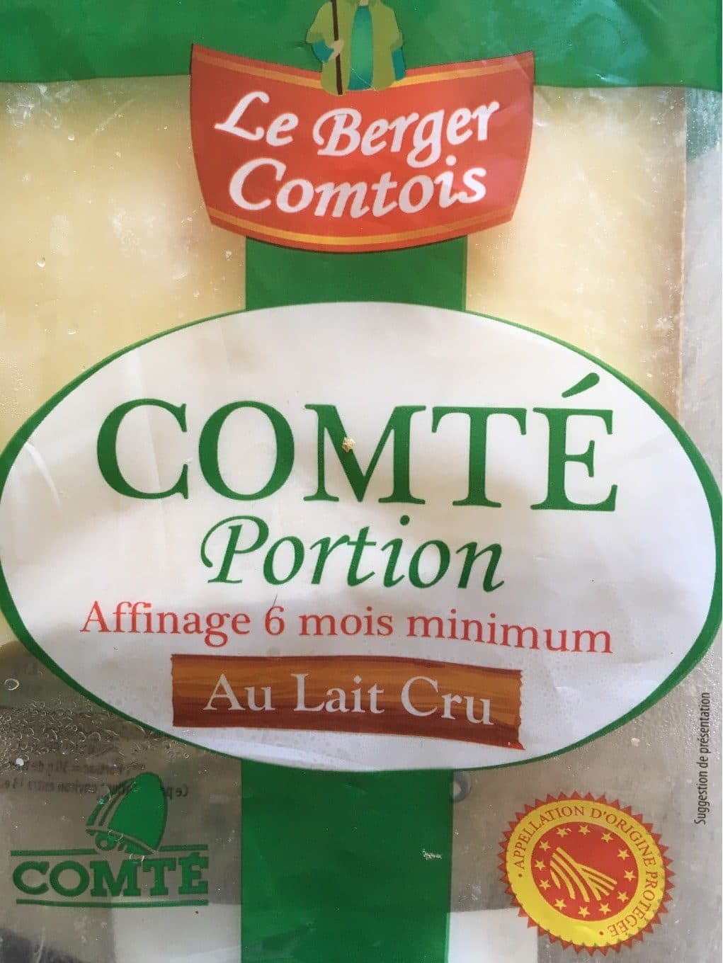 Le Berger Comtois Comté portion packshot