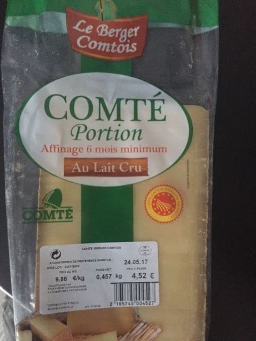 Le Berger Comtois Comté Au Lait Cru packshot