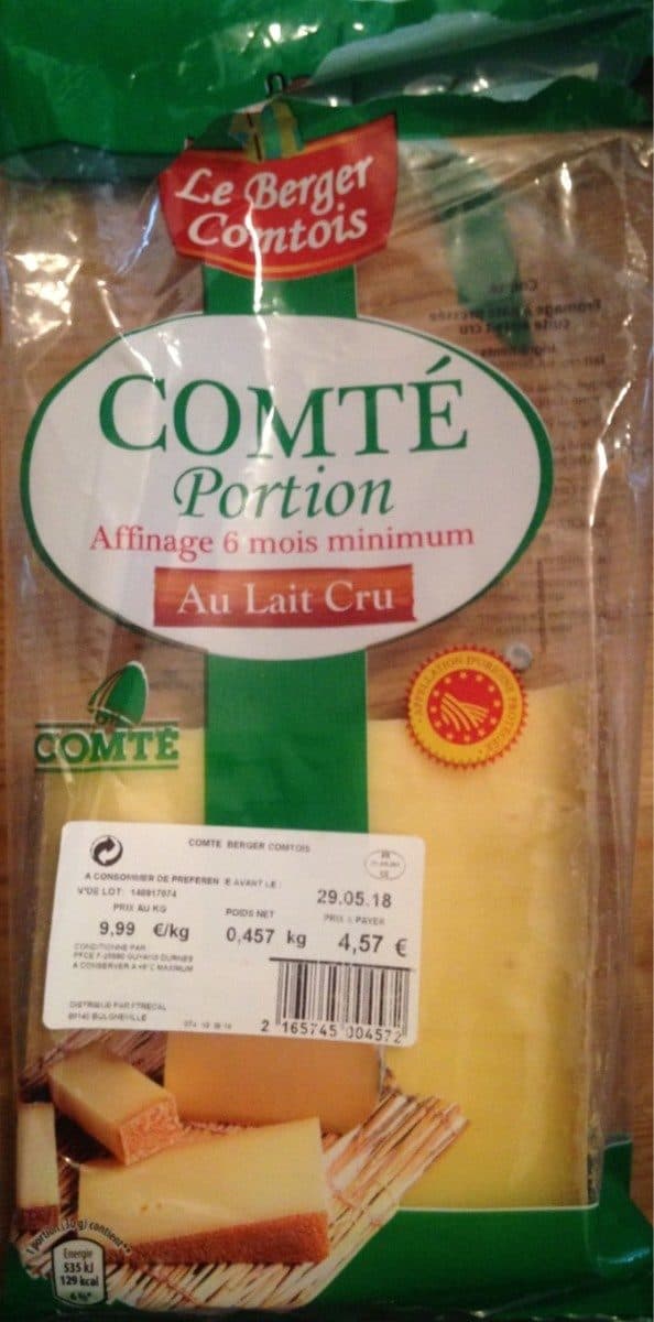 Le Berger Comtois Comté portion packshot