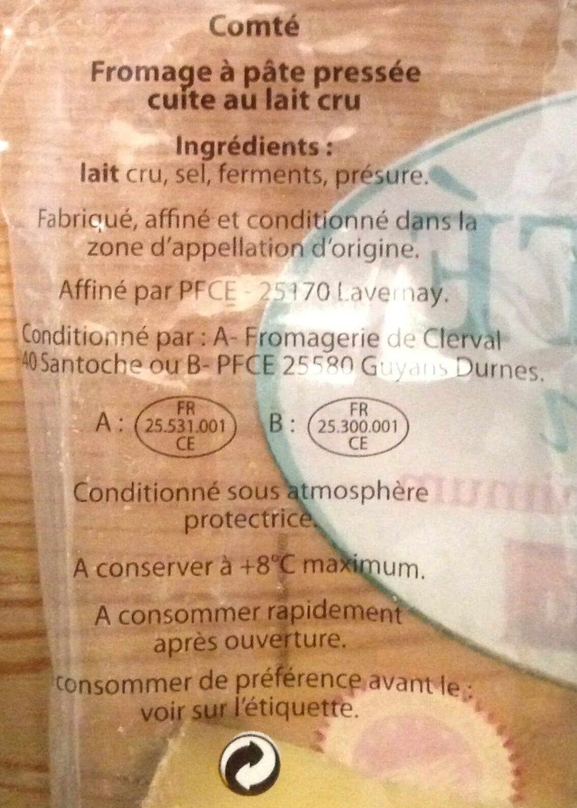 Le Berger Comtois Comté portion packshot