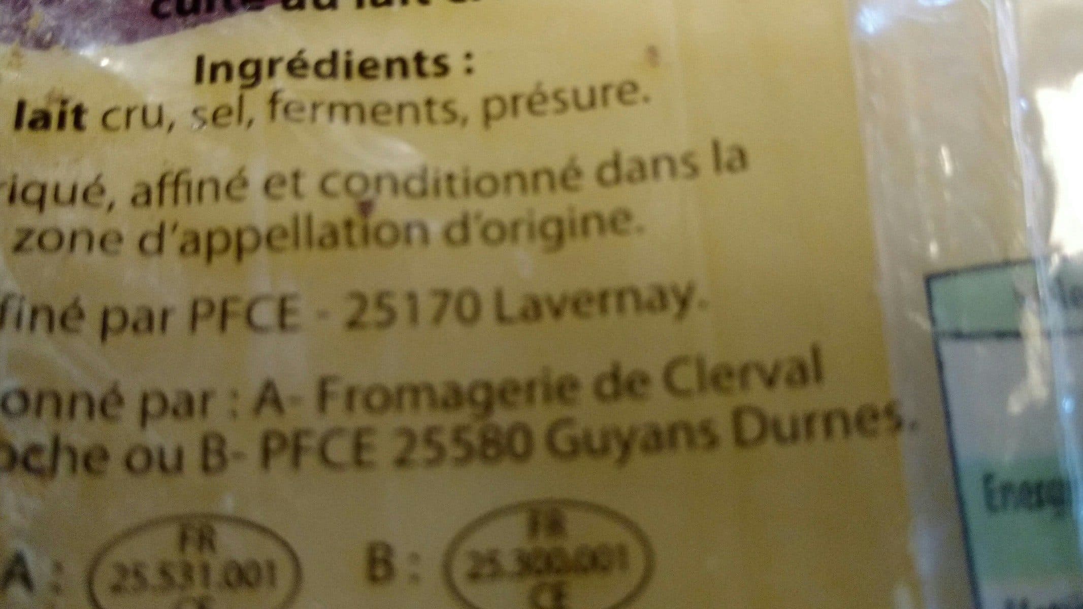 Le Berger Comtois Comté packshot