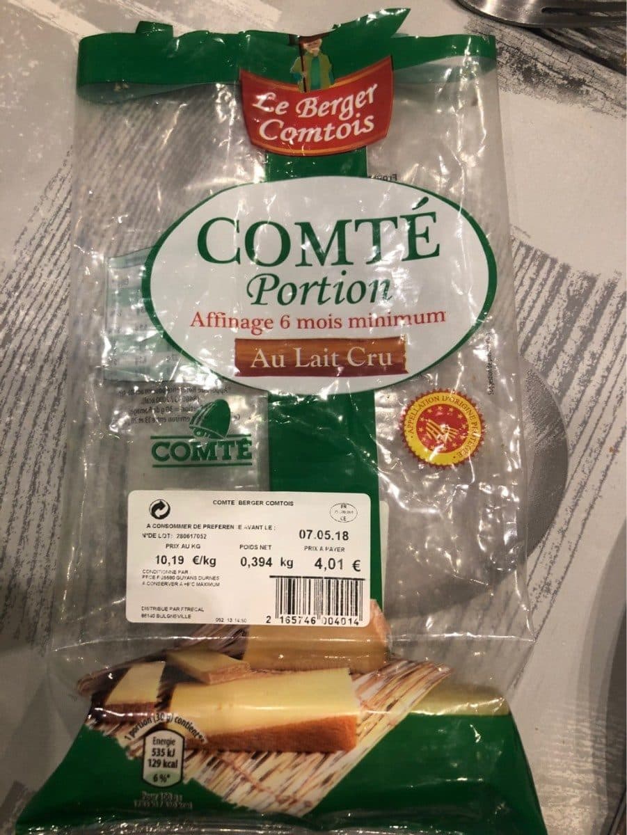 Le Berger Comtois Comte portion au lait cru packshot