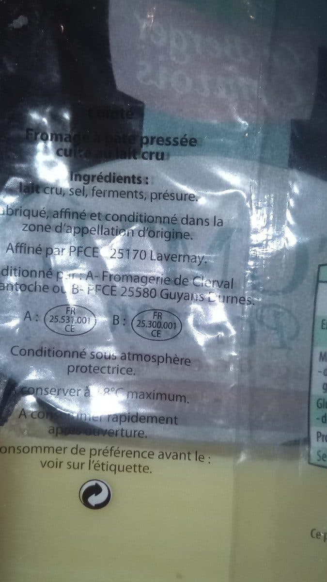 Le Berger Comtois Comte packshot