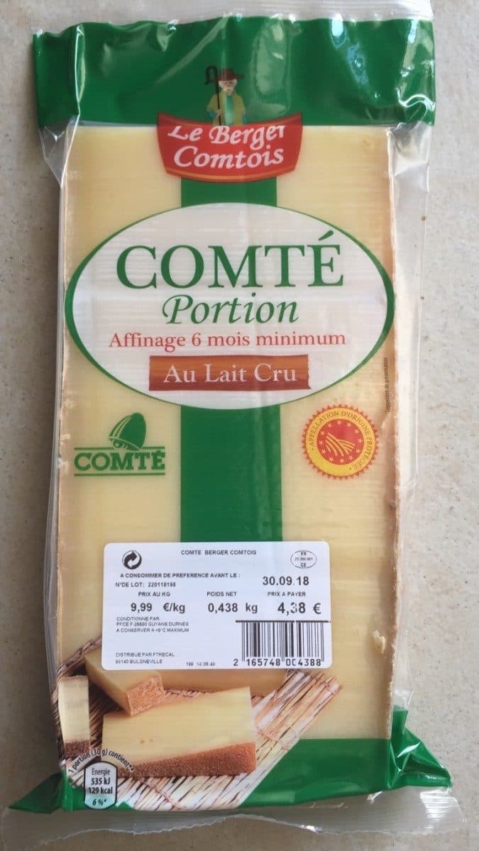 Le Berger Comtois Comté au lait cru packshot