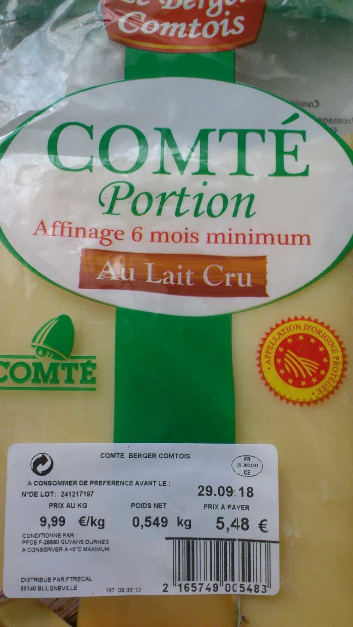 Le Berger Comtois Comté packshot