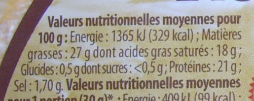 Alpi Reblochon au lait cru AOP (27% MG) packshot