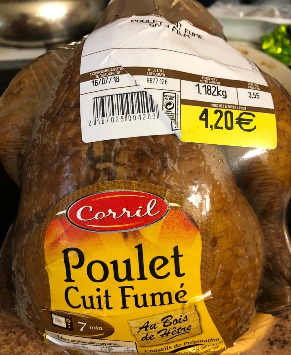 Open Food Facts Poulet cuit fumé packshot