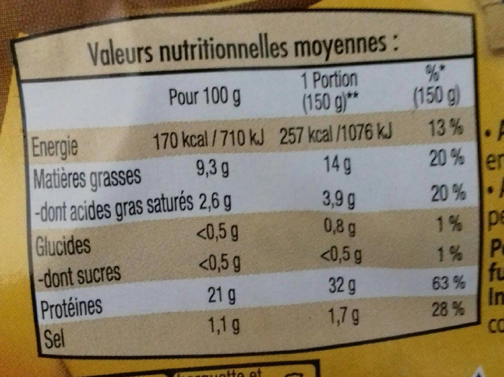 Open Food Facts Poulet cuit fumé sous film packshot