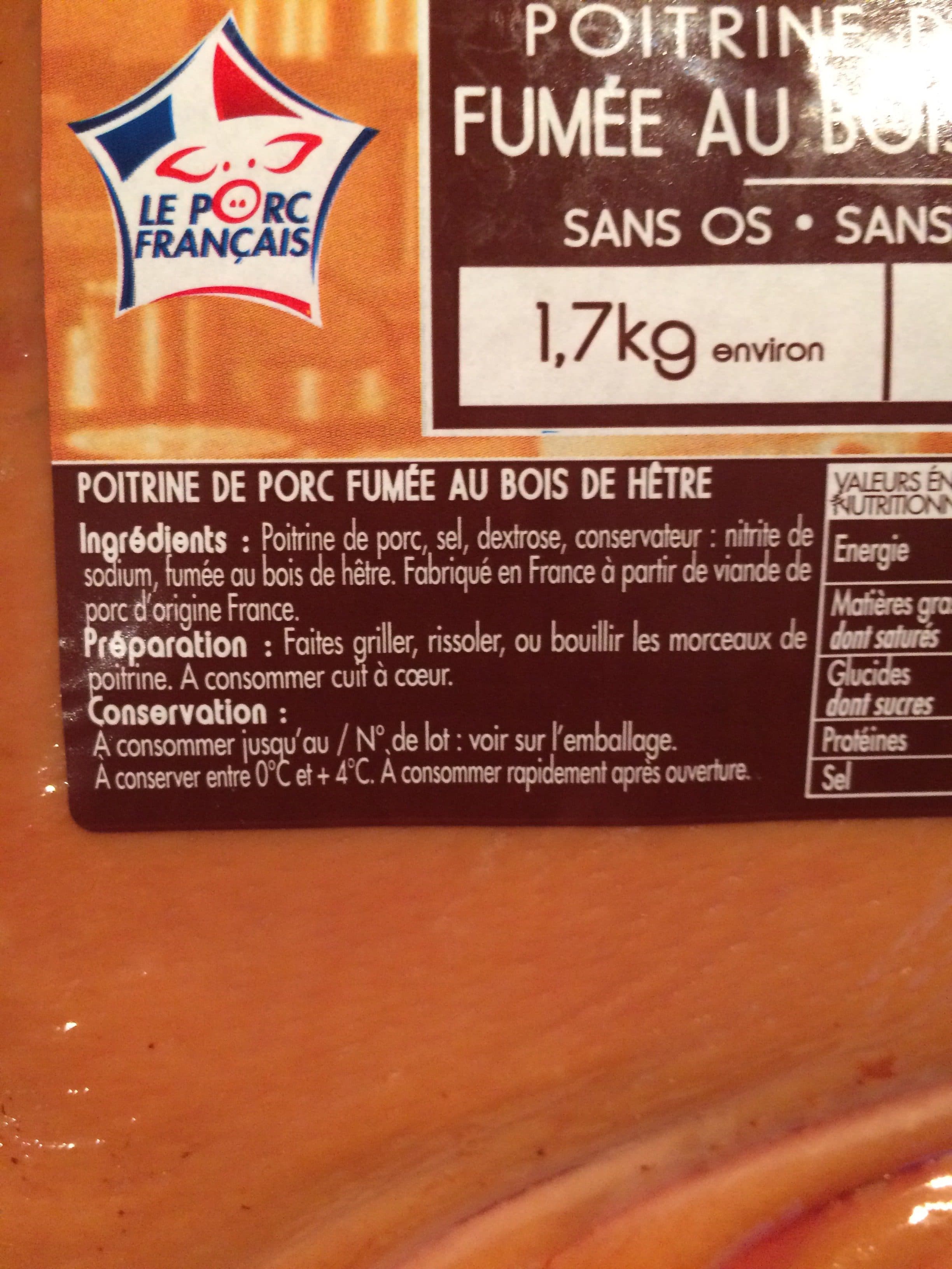 En Cuisine Poitrine de porc fume au bois de hetre packshot