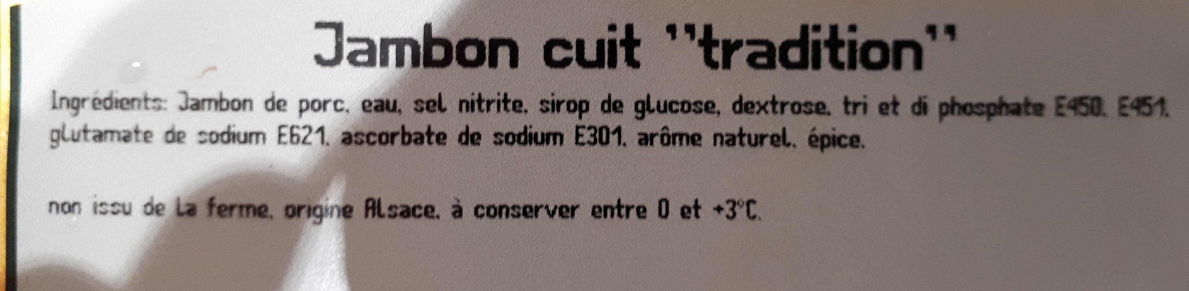 Open Food Facts Jambon cuit "tradition" packshot