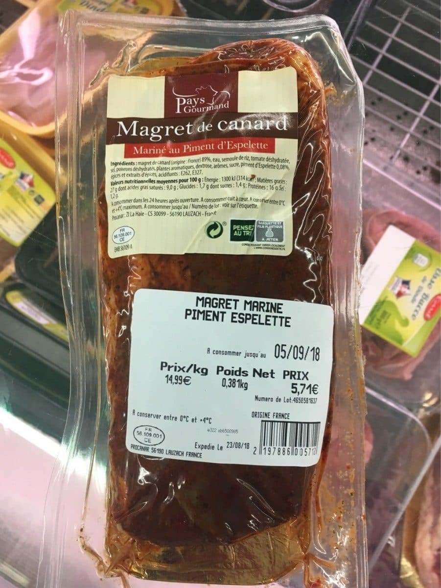 Open Food Facts Magret de canard packshot