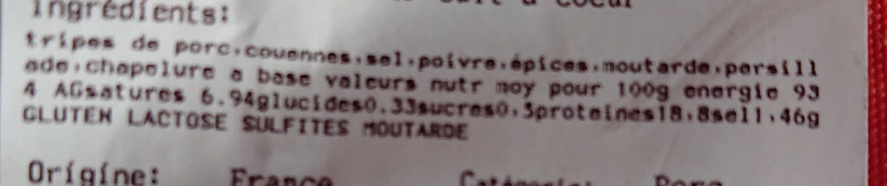 Open Food Facts Andouillettes de thoard packshot
