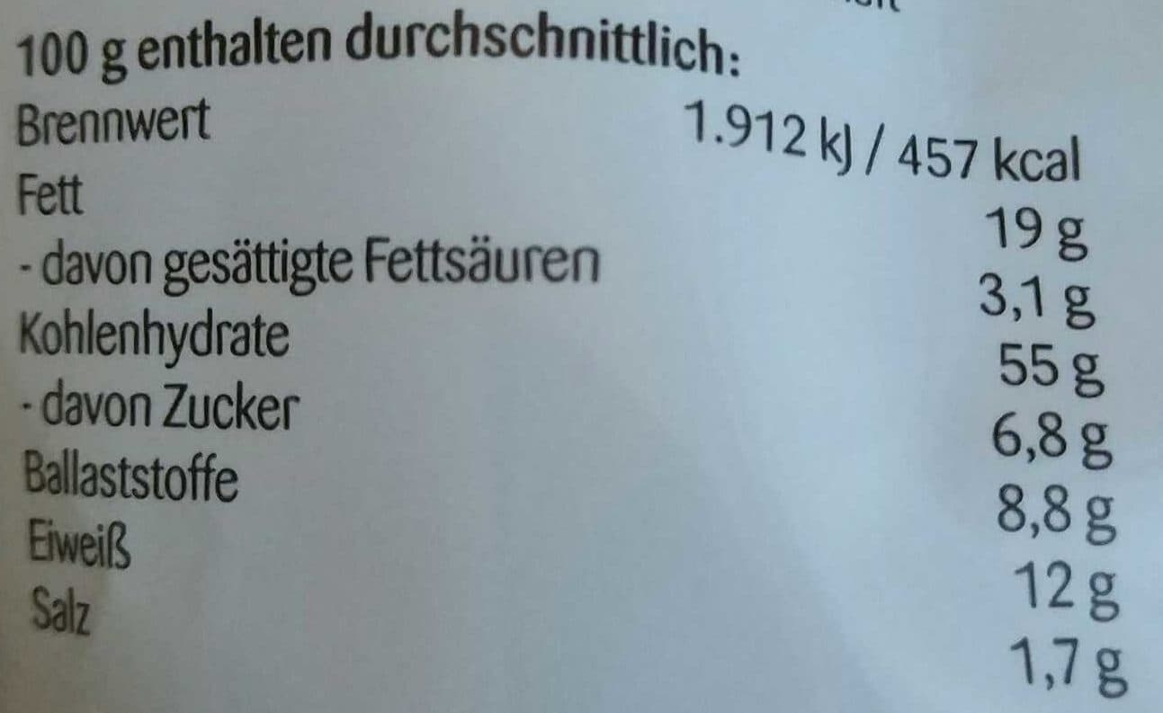 Bio primo Vollkorn Kräcker Curry-Kürbiskern packshot