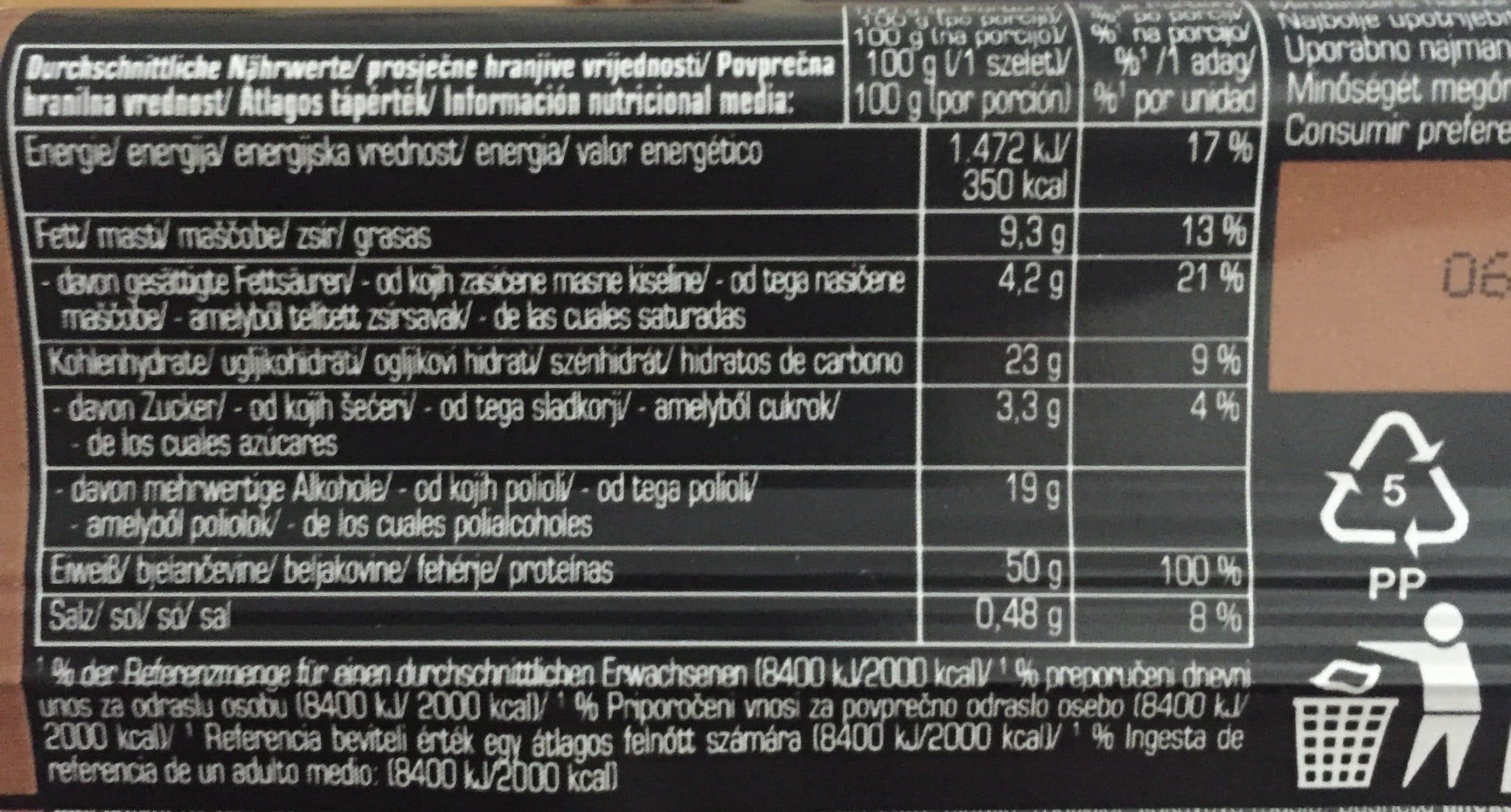Open Food Facts Sports Factory 50% Protein Riegel packshot