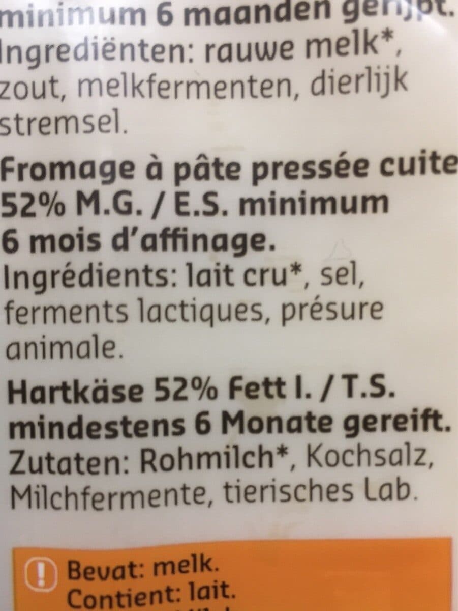 Delhaize Comté AOP packshot