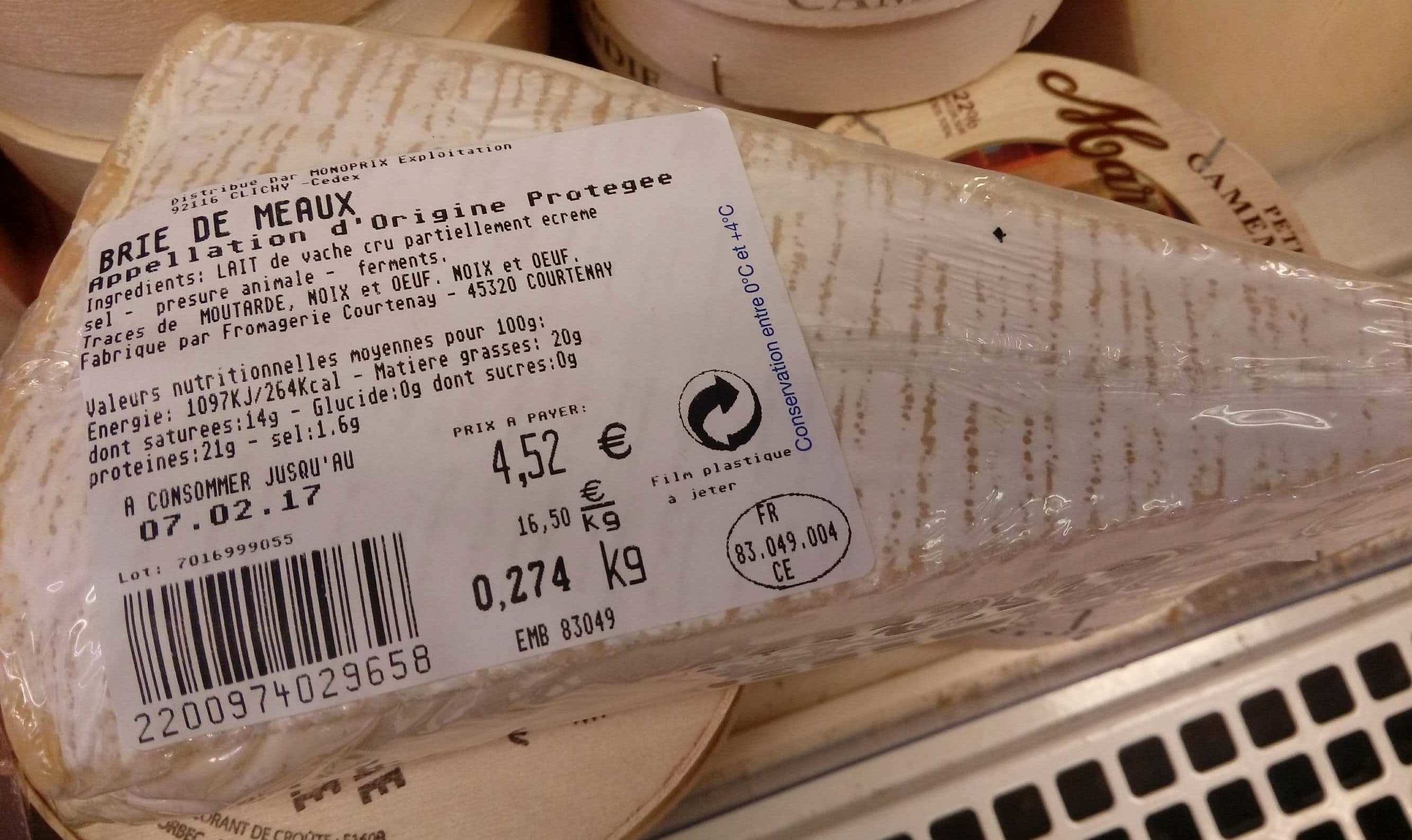 Fromagerie Courtenay Brie de Meaux packshot