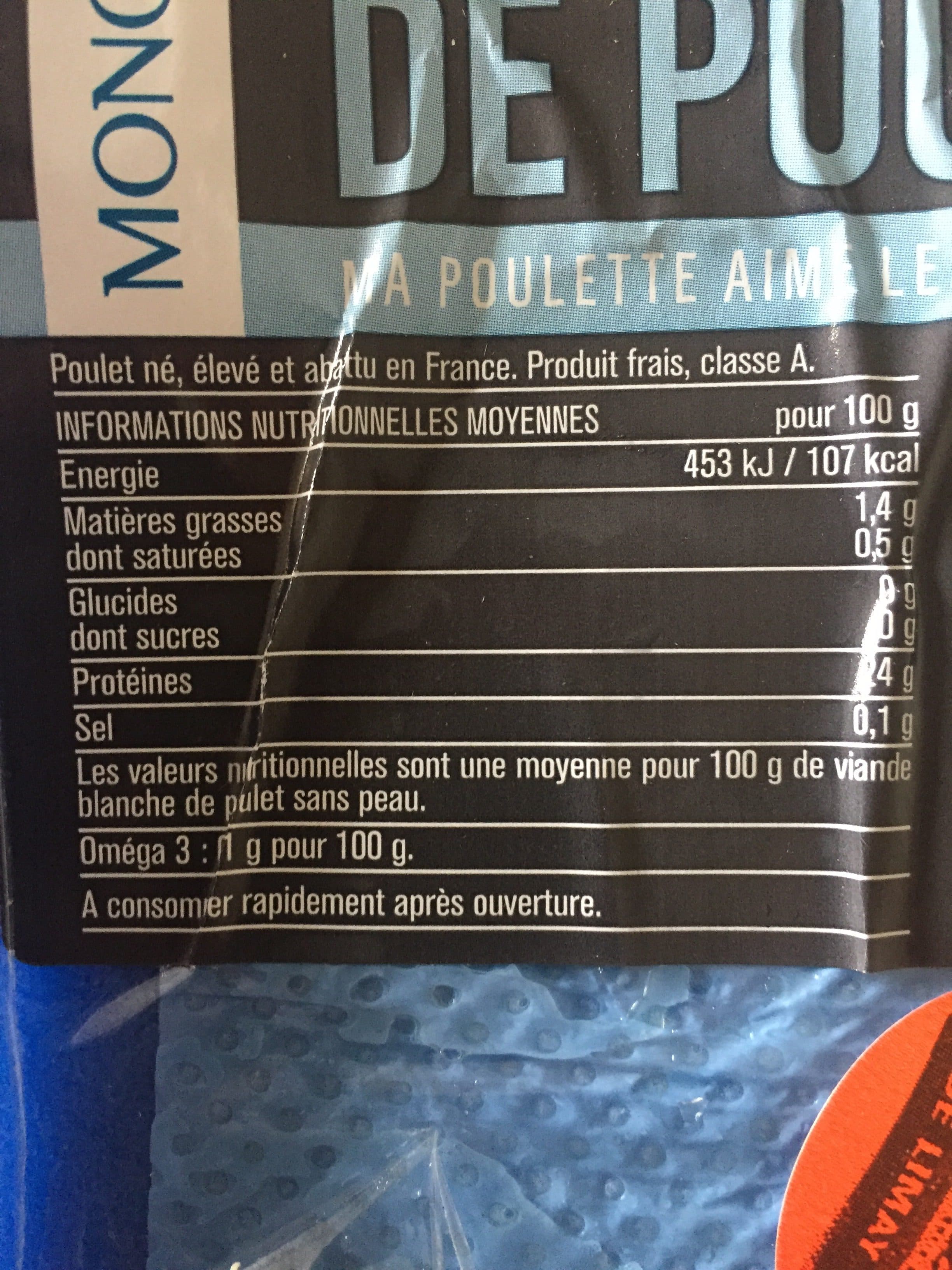 Monoprix Aiguillettes de poulet packshot