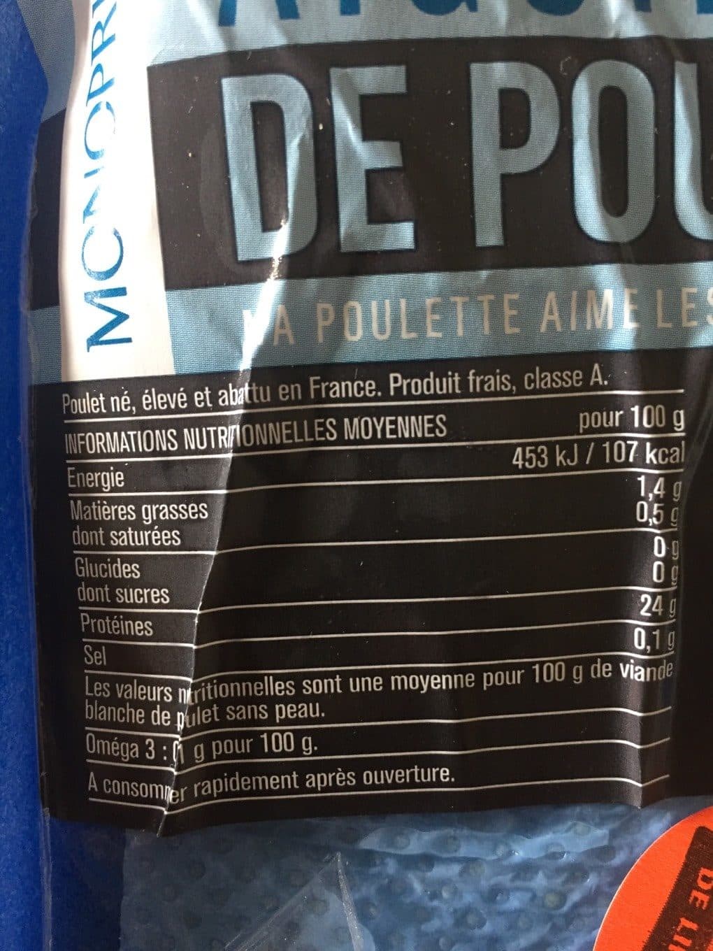 Monoprix Aiguillettes de poulet packshot
