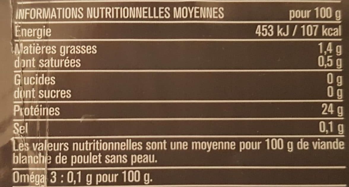Monoprix Aiguillettes de Poulet packshot