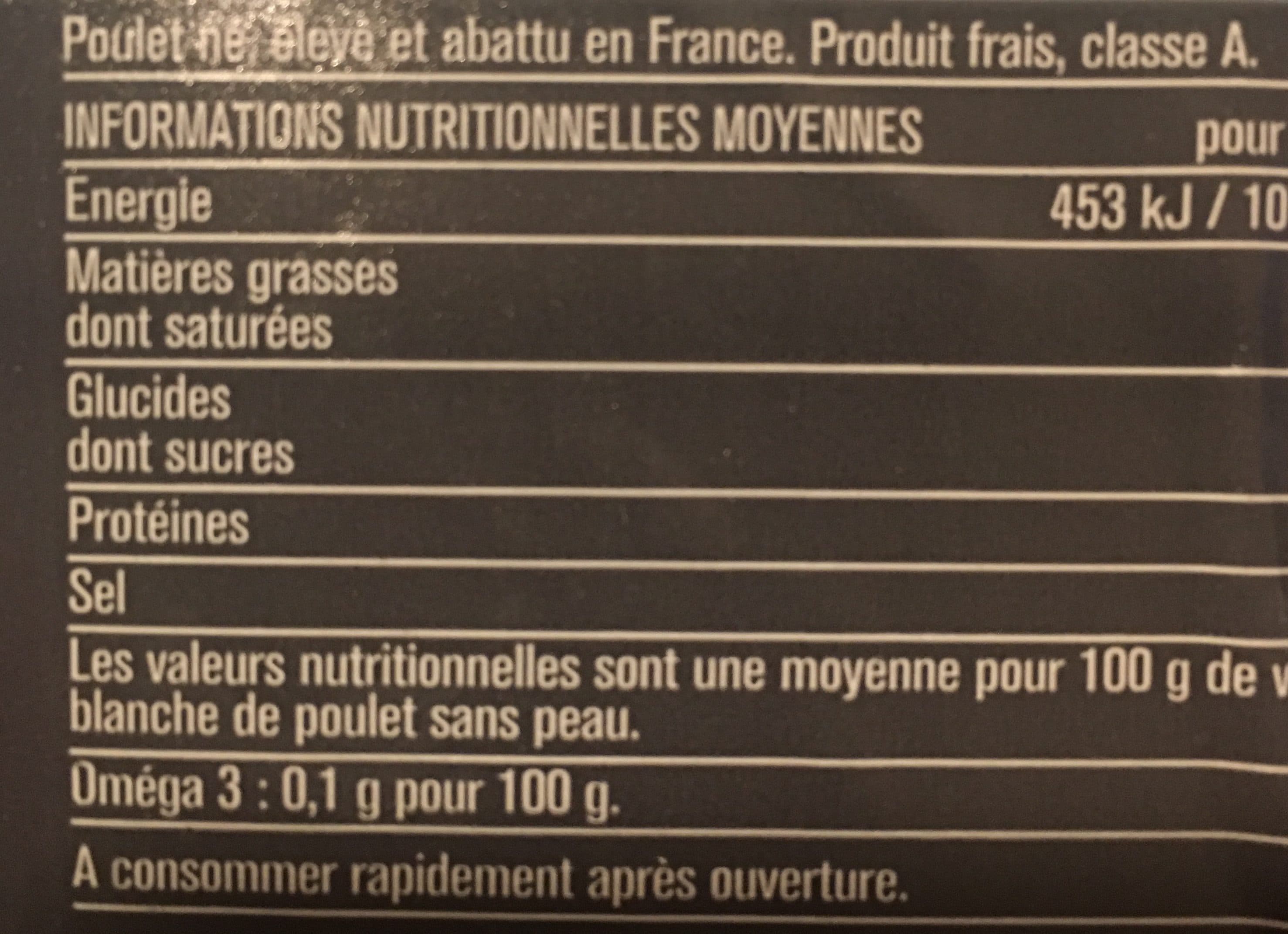 Volaille Francaise Aiguillettes de poulet packshot