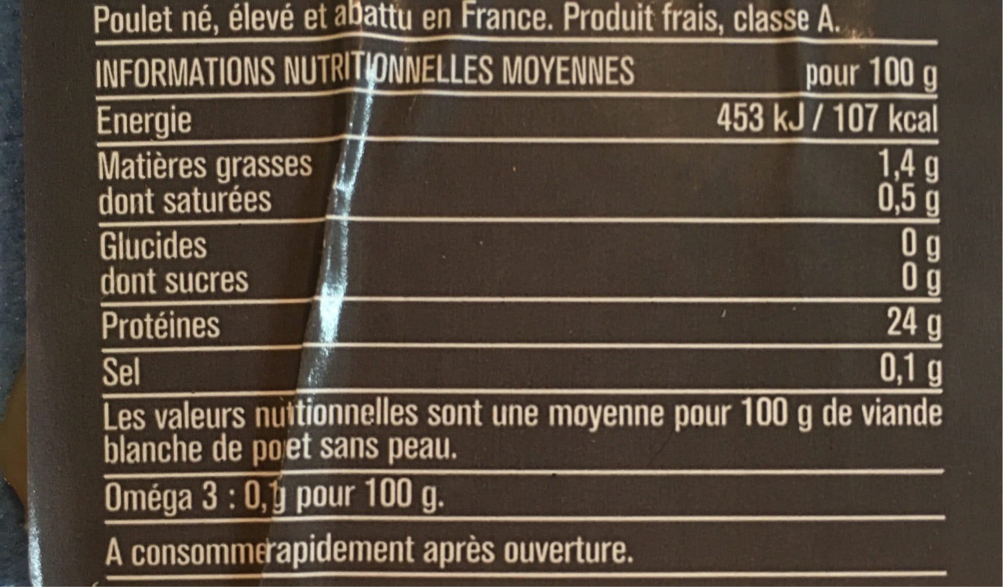Monoprix Aiguillettes de poulet packshot