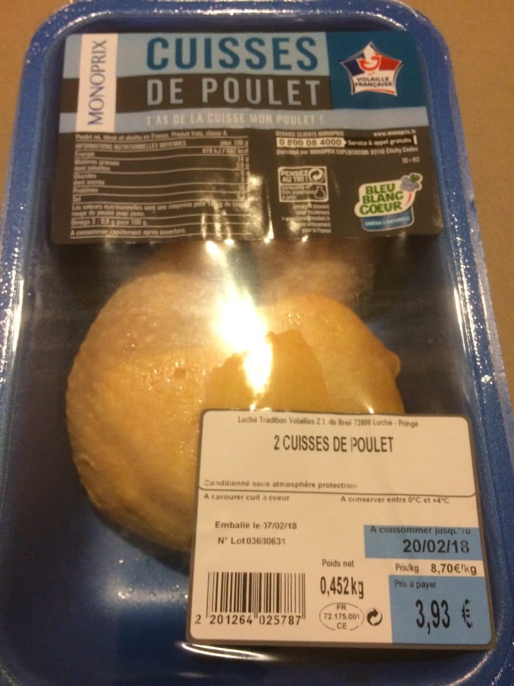 Monoprix Cuisses de poulet packshot
