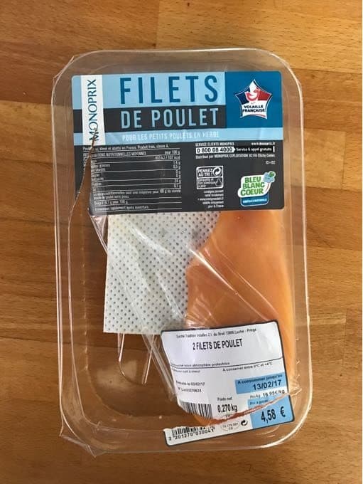 Monoprix Filets de Poulet packshot