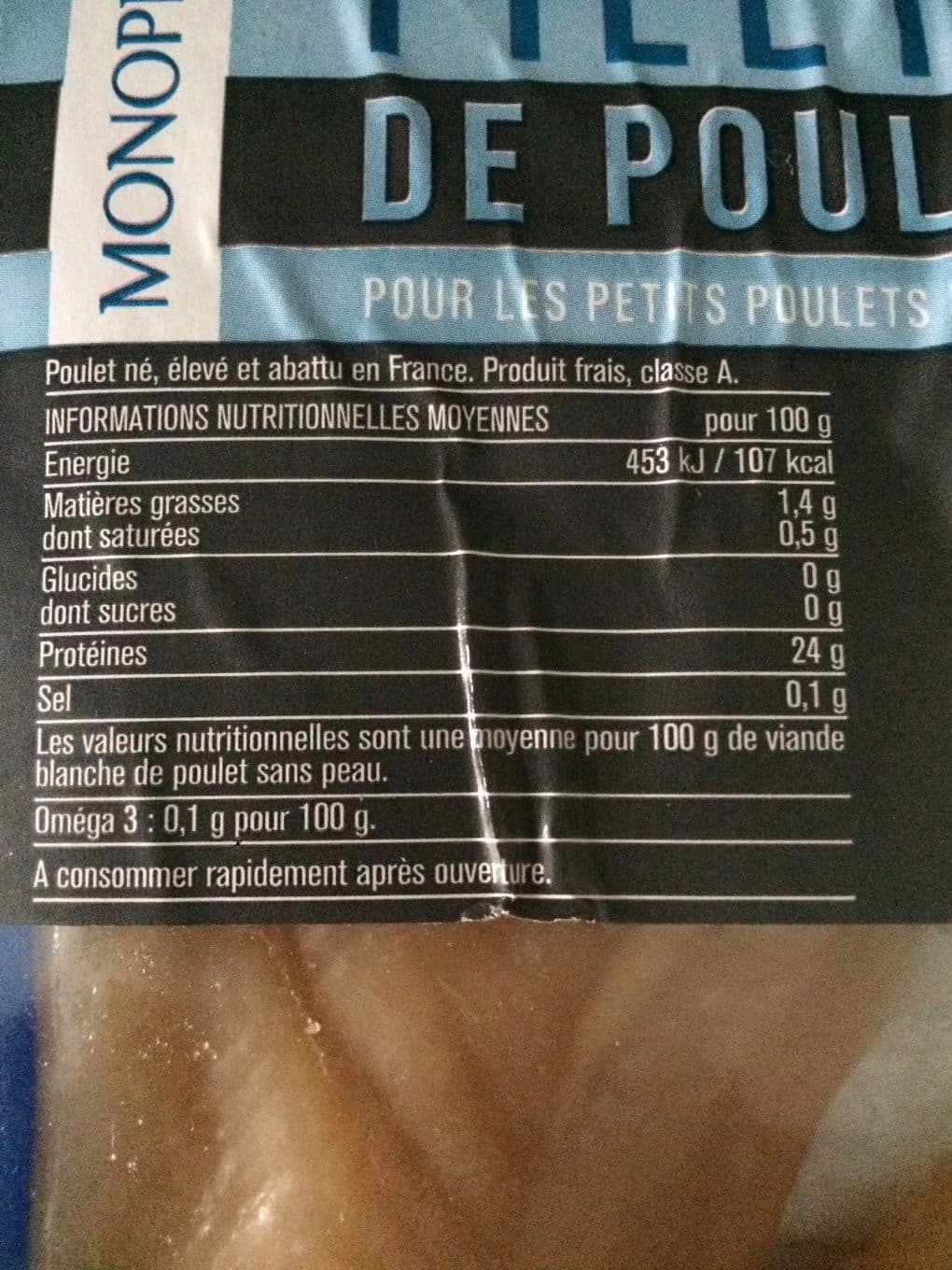 Monoprix Filets de poulet packshot
