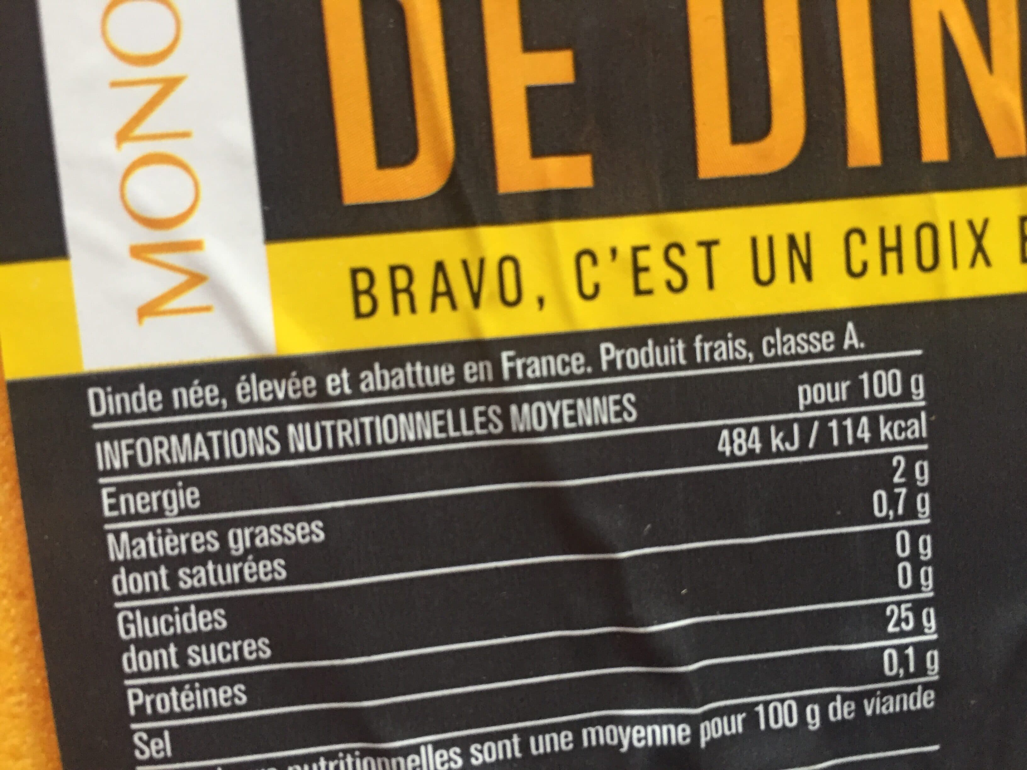 Monoprix Escalope extra fine de dinde packshot